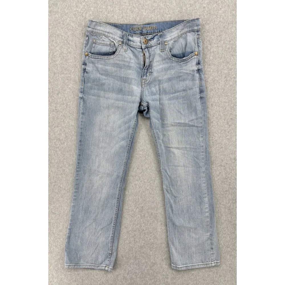 Cody James Men's Jeans 34x30 Light Wash Straight Leg Stretch Western Denim